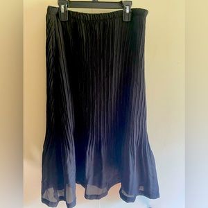 Black Ruffled Maxi Skirt